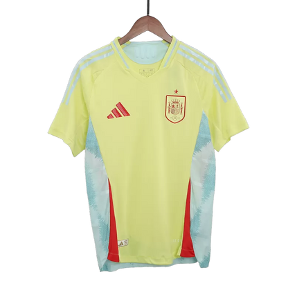 Camisola Espanha 2024 Alternativa Amarela Versão Adepto