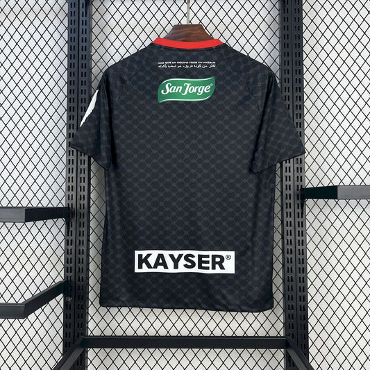 Camisola Palestino 2025-26 Alternativa Preta Versão Adepto