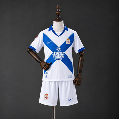 Kit Criança RC Deportivo de Corunha 2026-27 Alternativo Branco