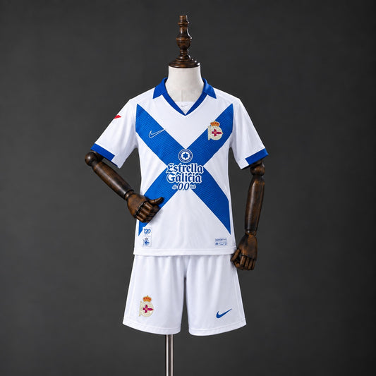 Kit Criança RC Deportivo de Corunha 2026-27 Alternativo Branco