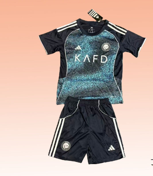 Kit Criança Al-Nassr FC 2025-26 Alternativo