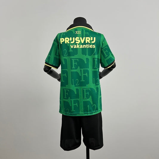 Kit Criança Feyenoord 2025-26 Alternativo