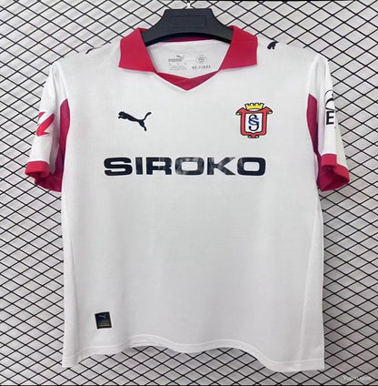 Camisola Real Sporting de Gijón 2025-26 Alternativa Branca Versão Adepto