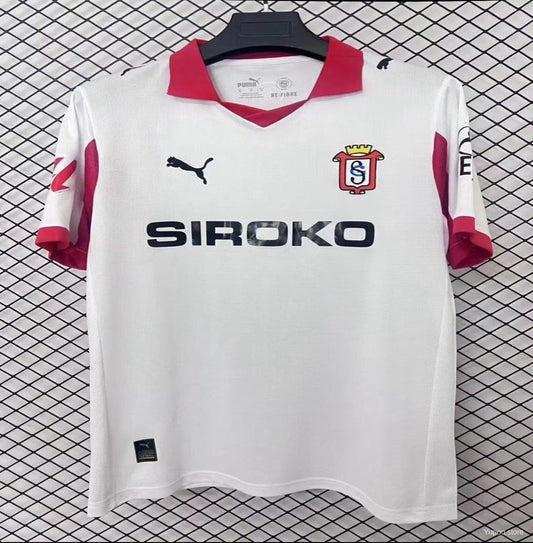Camisola Real Sporting de Gijón 2025-26 Alternativa Branca Versão Adepto