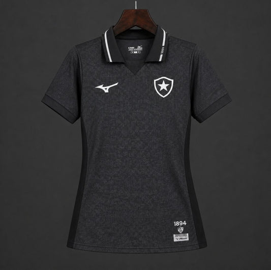 Camisola Botafogo-RJ 2026-27 Alternativa Preta Lisa Versão Mulher