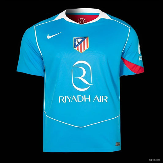 Camisola Atletico Madrid 2025-26 Alternativa Azul Claro Versão Adepto