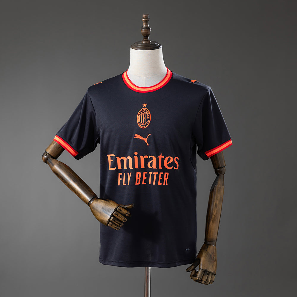 Camisola Ac Milan 2026-27 Alternativa Preta Versão Adepto