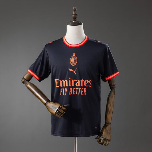 Camisola Ac Milan 2026-27 Alternativa Preta Versão Adepto