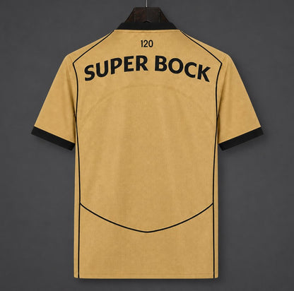 Camisola S.C.P. 2026-27 Alternativa Amarela Lisa Versão Adepto