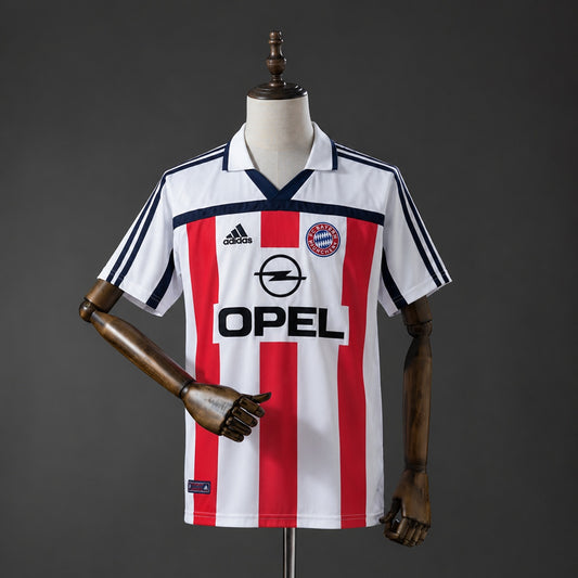 Camisola FC Bayern Munique 2000-01 Alternativa Riscas Versão Adepto