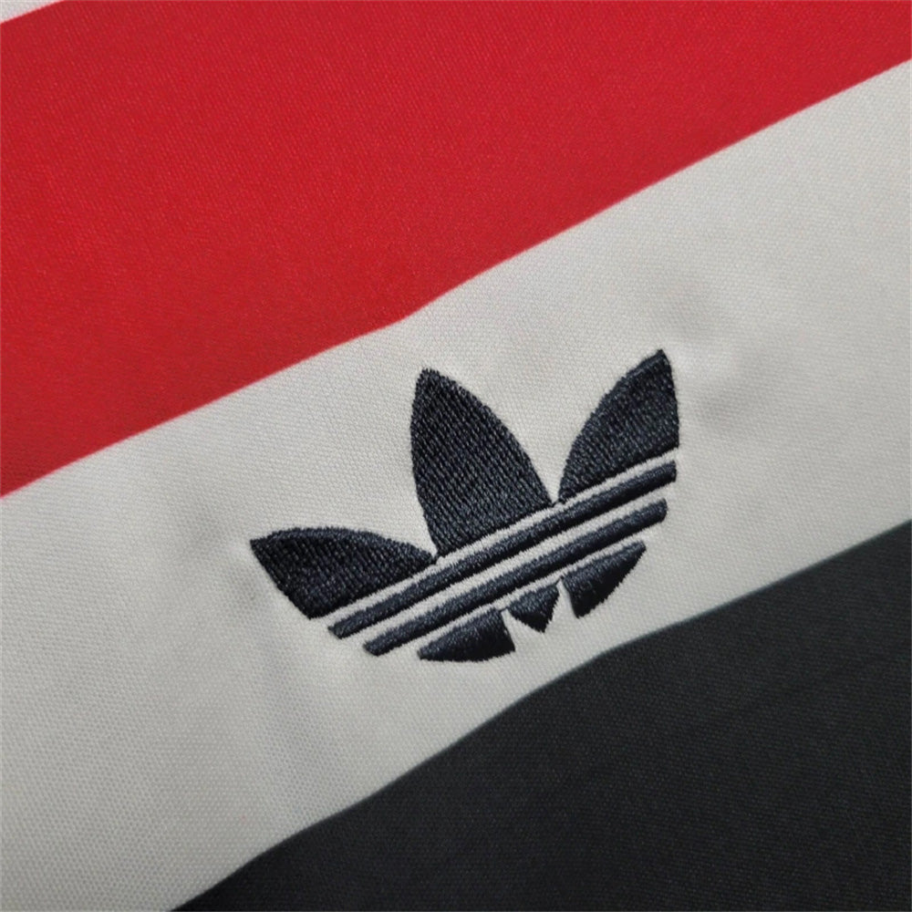 Camisola Manga Comprida M-United 2024-25 Alternativa Branca Versão Adepto