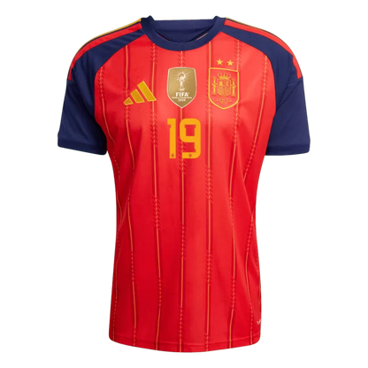 Camisola Espanha 2026 Principal 2 Estrelas Campeão Versão Adepto LAMINE YAMAL #19