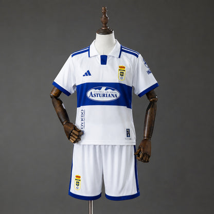 Kit Criança Real Oviedo 2026-27 Alternativo Branco