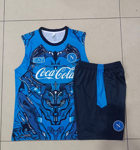 Kit Treino Manga Cava Napoles 2025-26