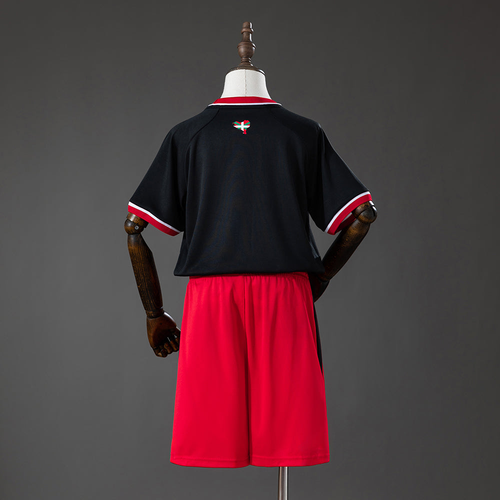 Kit Criança Athletic Club Bilbao 2026-27 Alternativo Preto