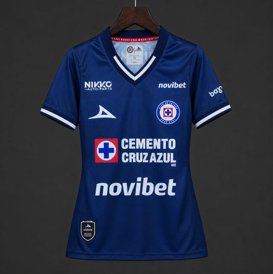 Camisola CD Cruz Azul 2026-27 Alternativa Azul Versão Mulher
