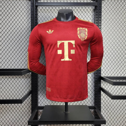Camisola Manga Comprida FC Bayern Munique 2024-25 Edição 125º Aniversario  Versão Jogador