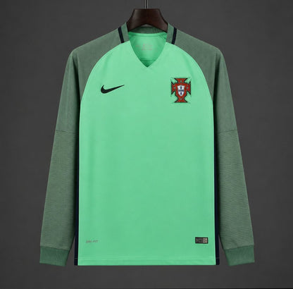 Camisola Manga Comprida Portugal 2016 Alternativa Verde Versão Adepto
