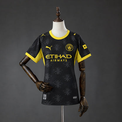Camisola MCI 2026-27 Alternativa Preta Versão Mulher