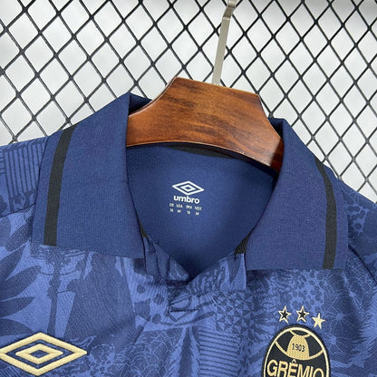 Camisola Gremio 2025-26 Alternativa Azul Escura Versão Adepto