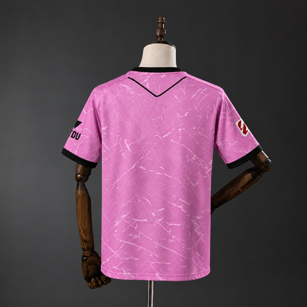 Camisola UD Almeria 2026-27 Alternativa Rosa Versão Adepto