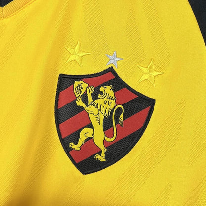 Camisola SC Recife 2025-26 Alternativa Amarela Lisa Versão Adepto