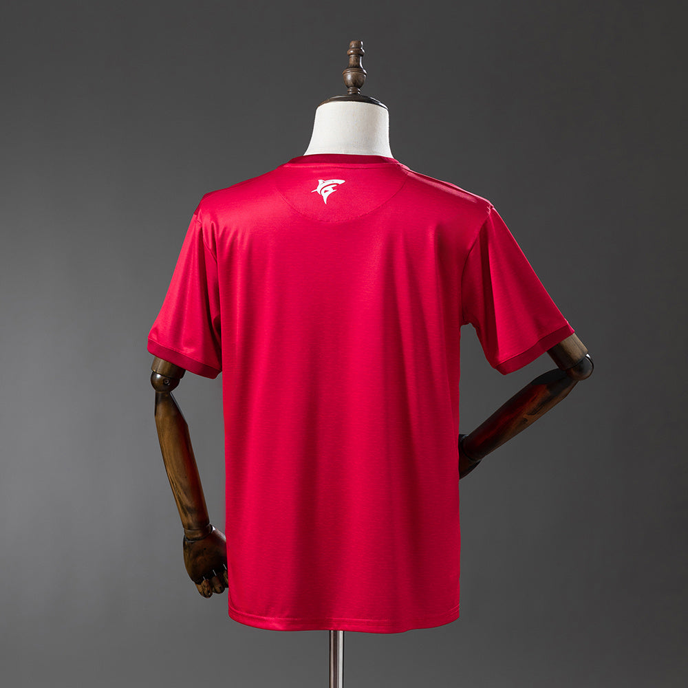 Camisola Cabo Verde 2024 Alternativa Vermelha Versão Adepto (Entrega imediata)