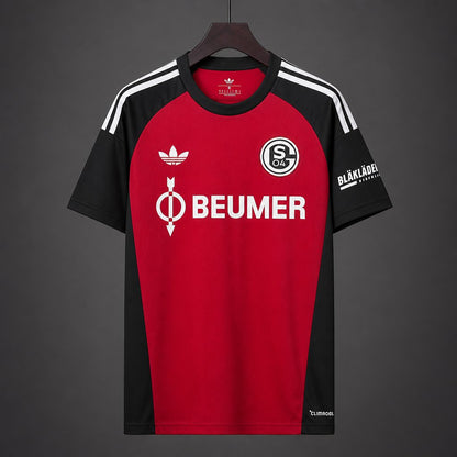 Camisola Schalke 04 2026-27 Alternativa Vermelha Versão Adepto