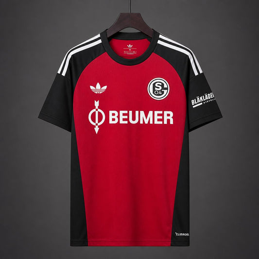Camisola Schalke 04 2026-27 Alternativa Vermelha Versão Adepto