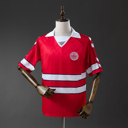 Camisola Dinamarca 1988 Principal Versão Adepto