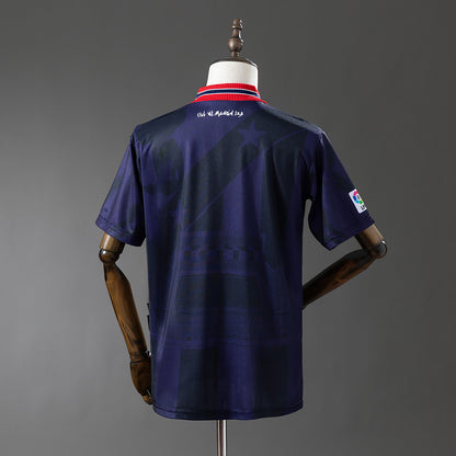 Camisola Atletico Madrid 1995-96 Alternativa Azul Versão Adepto
