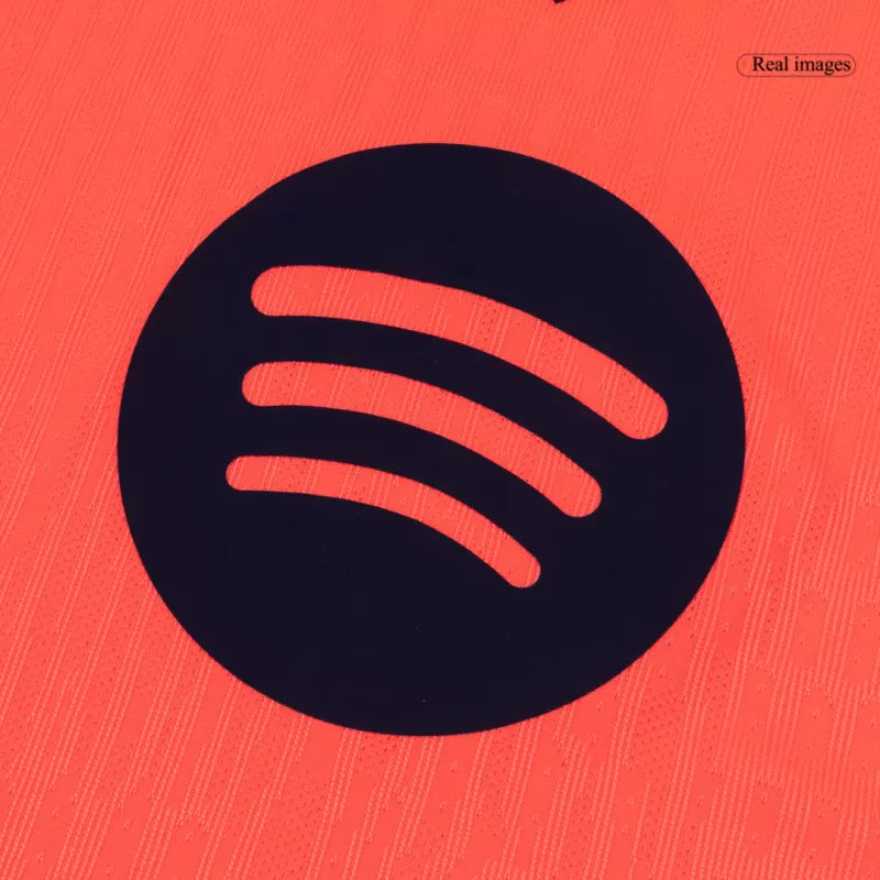 Camisola FC Barcelona 2025-26 Alternativa Laranja UCL Versão Adepto ROONY #19