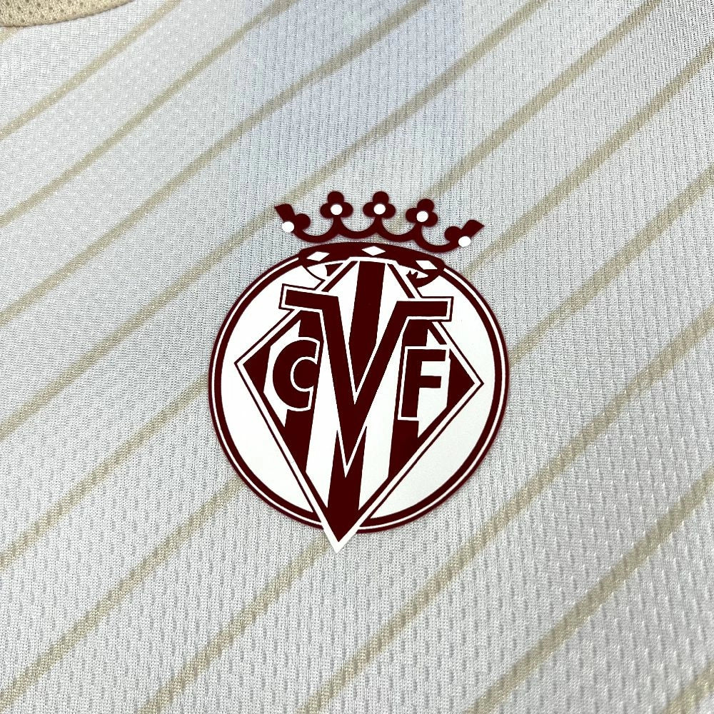 Camisola FC Villarreal 2025-26 Alternativa Branca Versão Adepto
