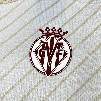 Camisola FC Villarreal 2025-26 Alternativa Branca Versão Adepto