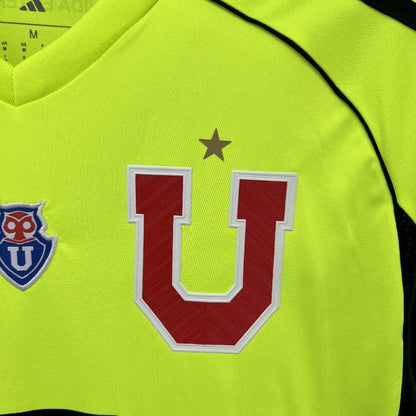 Camisola CF Universidad de Chile 2025-26 Alternativa Amarela Versão Adepto