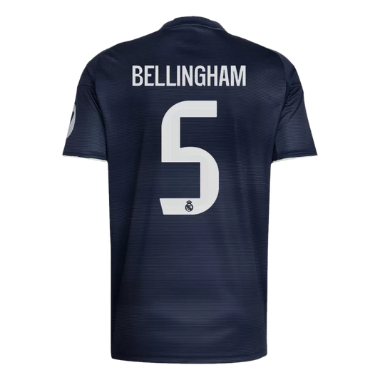 Camisola Real Madrid CF 2025-26 Alternativa Azul Escura Versão Adepto BELLINGHAM #5