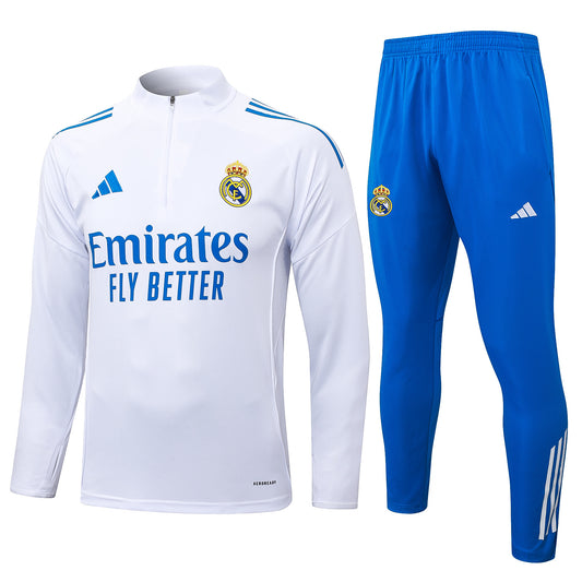 Fato de Treino Real Madrid CF 2025-26 - Camisola com Fecho