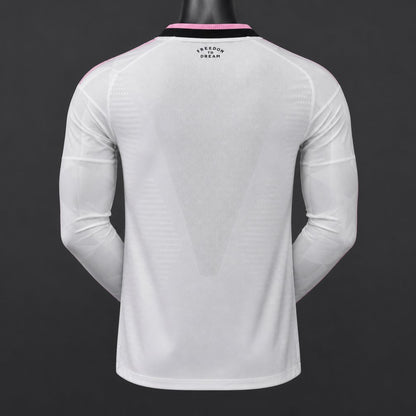 Camisola Manga Comprida Inter Miami CF 2026-27 Alternativa Branca Versão Jogador