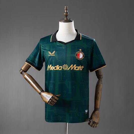 Camisola Feyenoord 2025-26 Alternativa Verde Versão Adepto