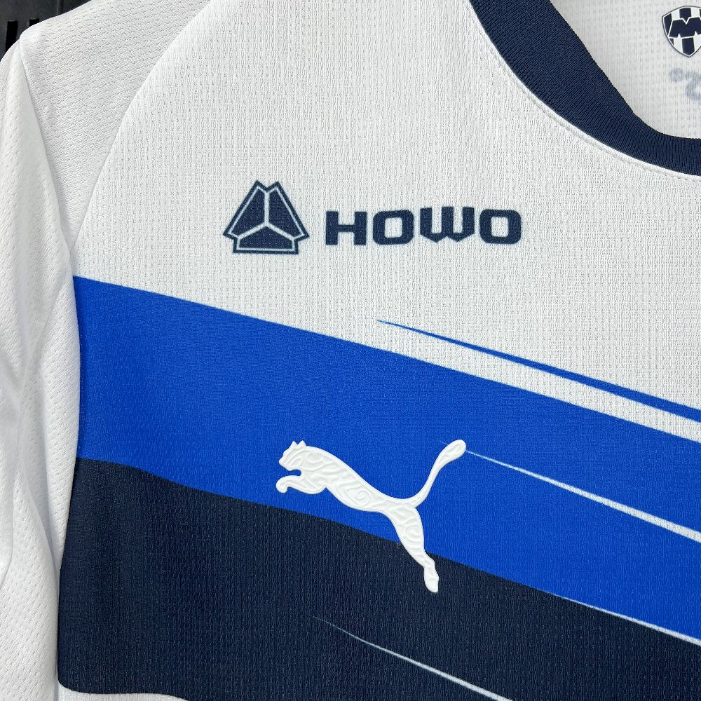 Camisola CF Monterrey 2025-26 Alternativa Branca Versão Adepto