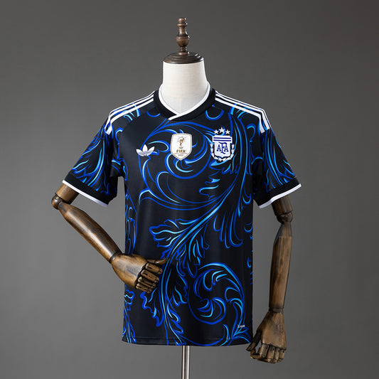 Camisola Argentina 2026 Alternativa Azul Versão Adepto