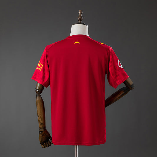 Camisola Valencia FC 2025-26 Alternativa Vermelha Versão Adepto