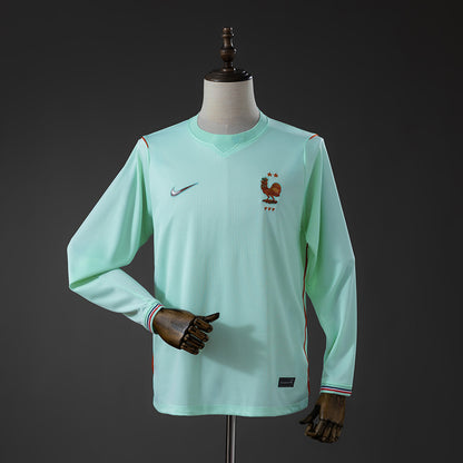 Camisola Manga Comprida França 2026 Alternativa Verde Versão Adepto
