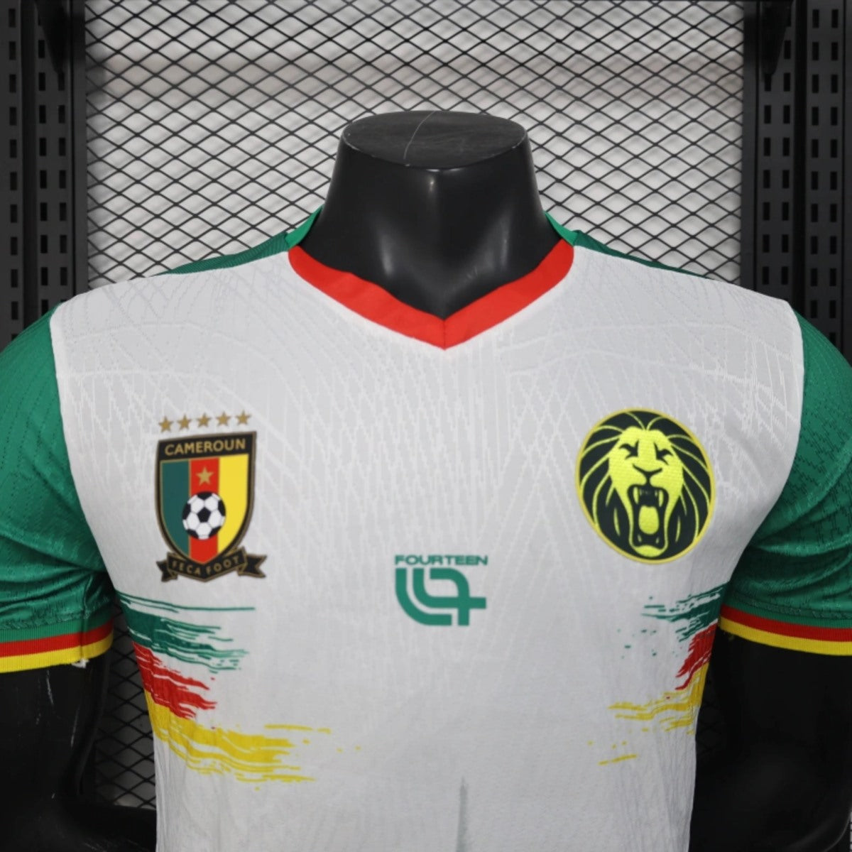 Camisola Camarões 2025 Alternativa Branca Versão Jogador