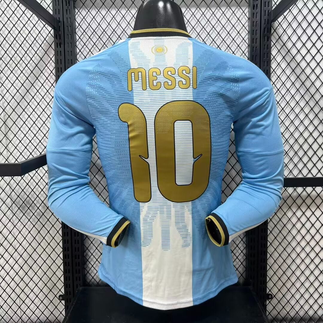 Camisola Manga Comprida Argentina 2026 Messi Tribute Versão Jogador MESSI #10