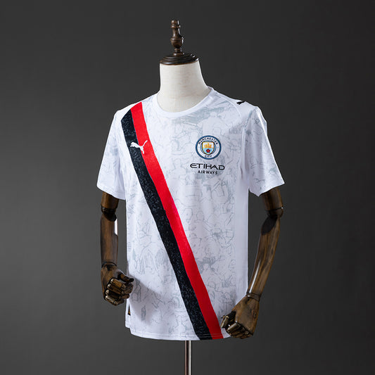 Camisola MCI 2025-26 Alternativa Branca CWC Versão Adepto