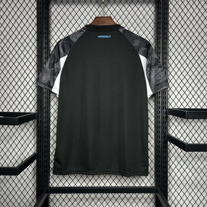 Camisola Bayer 04 Leverkusen 2024-25 Alternativa Preta Versão Adepto