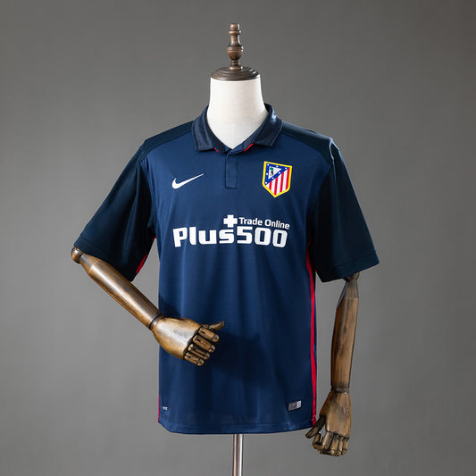 Camisola Atletico Madrid 2015-16 Alternativa Azul Versão Adepto