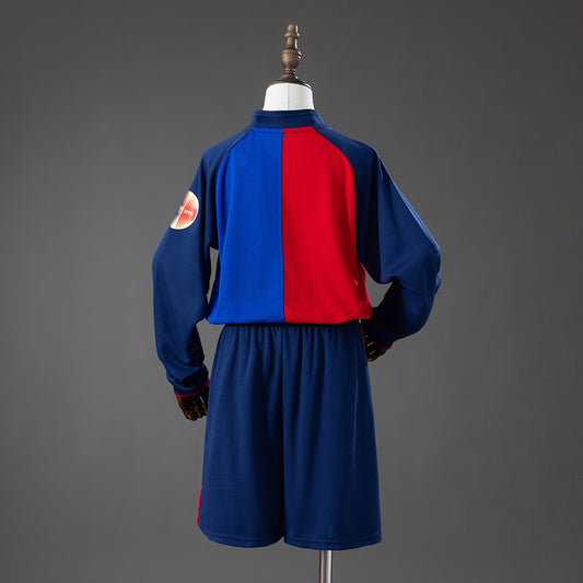 Kit Criança Manga Comprida FC Barcelona 1999-00 Principal