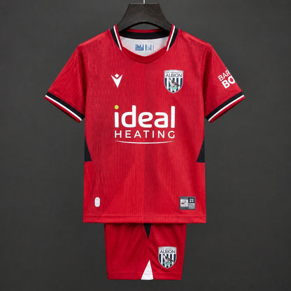 Kit Criança W-Bromw 2026-27 Alternativo Vermelho